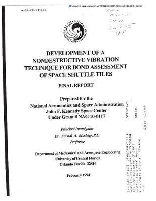 Development of a Nondestructive Vibration Technique for Bond Assessment of Space Shuttle Tiles