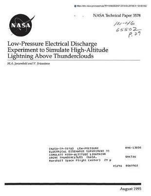 Low-Pressure Electrical Discharge Experiment to Simulate High-Altitude Lightning Above Thunderclouds