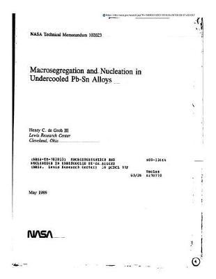 Macrosegregation and Nucleation in Undercooled Pb-Sn Alloys