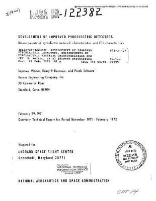 Development of Improved Pyroelectric Detectors. Measurements of Pyroelectric Material Characteristics and Fet Characteristics