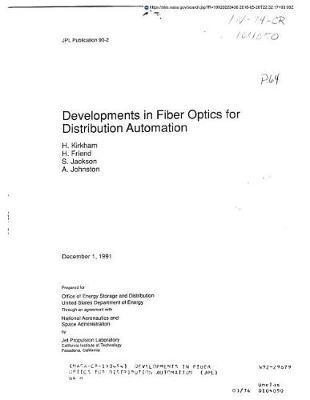 Developments in Fiber Optics for Distribution Automation