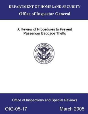 A Review of Procedures to Prevent Passenger Baggage Thefts .
