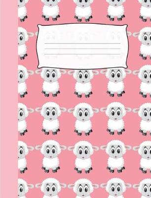 Composition Notebook for Kids: Wide Ruled Journal for Girls and Women, Pink Cover, Cute Lambs, Writer's Notebook for School, Student, Office, Teacher