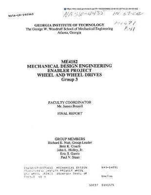 Mechanical Design Engineering Enabler Project Wheel and Wheel Drives