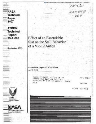 Effect of an Extendable Slat on the Stall Behavior of a Vr-12 Airfoil