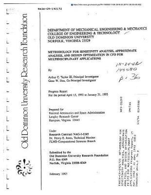 Methodology for Sensitivity Analysis, Approximate Analysis, and Design Optimization in Cfd for Multidisciplinary Applications