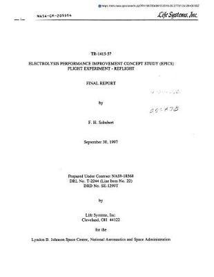 Electrolysis Performance Improvement Concept Study (Epics) Flight Experiment-Reflight