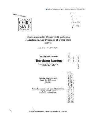 Electromagnetic On-Aircraft Antenna Radiation in the Presence of Composite Plates