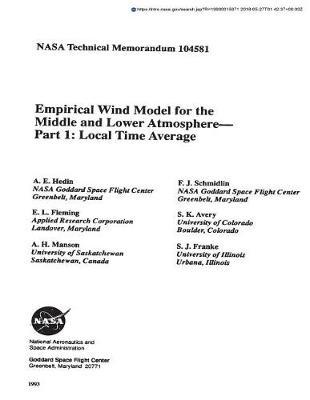 Empirical Wind Model for the Middle and Lower Atmosphere. Part 1: Local Time Average