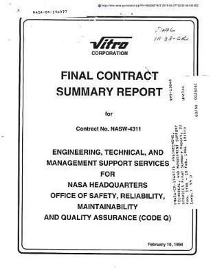 Engineering, Technical, and Management Support Services