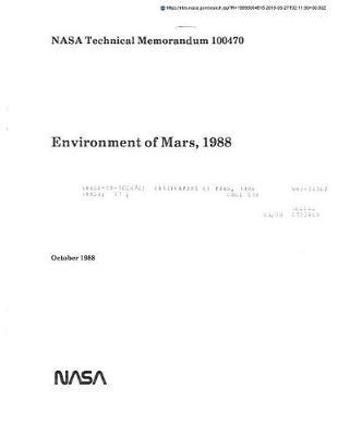 Environment of Mars, 1988