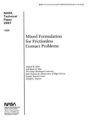 Mixed Formulation for Frictionless Contact Problems