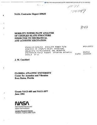 Mobility Power Flow Analysis of Coupled Plate Structure Subjected to Mechanical and Acoustic Excitation