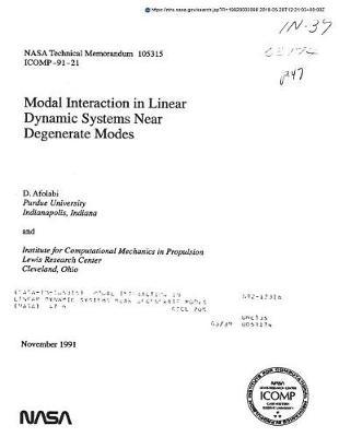 Modal Interaction in Linear Dynamic Systems Near Degenerate Modes