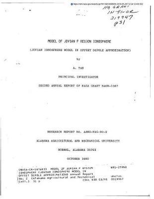 Model of Jovian F Region Ionosphere (Jovian Ionosphere Model in Offset Dipole Approximation)