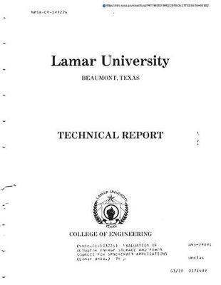 Evaluation of Actuator Energy Storage and Power Sources for Spacecraft Applications