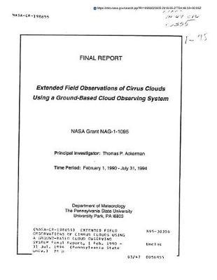 Extended Field Observations of Cirrus Clouds Using a Ground-Based Cloud Observing System