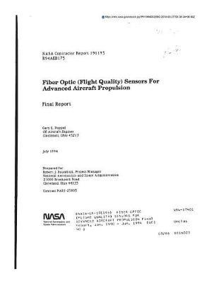 Fiber Optic (Flight Quality) Sensors for Advanced Aircraft Propulsion