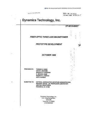 Fiber-Optic Three Axis Magnetometer Prototype Development