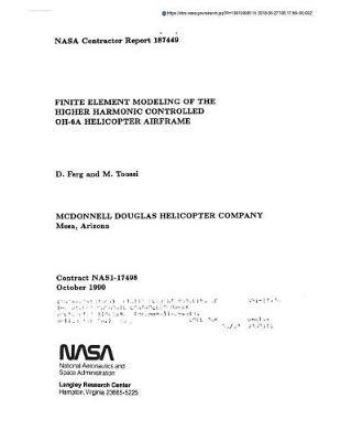 Finite Element Modeling of the Higher Harmonic Controlled Oh-6a Helicopter Airframe
