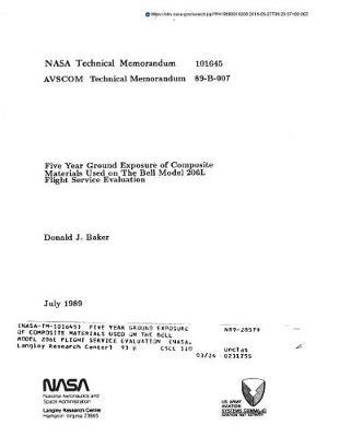 Five Year Ground Exposure of Composite Materials Used on the Bell Model 206l Flight Service Evaluation