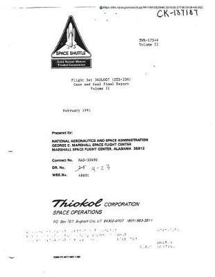 Flight Set 360l007 (Sts-33r) Case and Seals, Volume 2