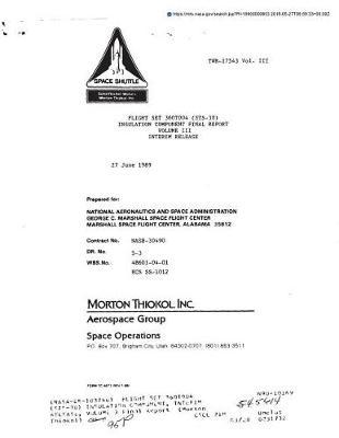 Flight Set 360t004 (Sts-30) Insulation Component, Interim Release, Volume 3