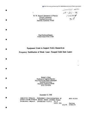 Frequency Stabilization of Diode-Laser-Pumped Solid State Lasers