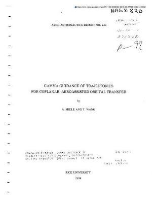 Gamma Guidance of Trajectories for Coplanar, Aeroassisted Orbital Transfer