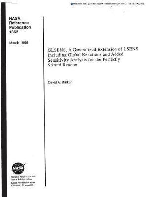 Glsens: A Generalized Extension of Lsens Including Global Reactions and Added Sensitivity Analysis for the Perfectly Stirred Reactor