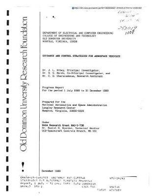 Guidance and Control Strategies for Aerospace Vehicles