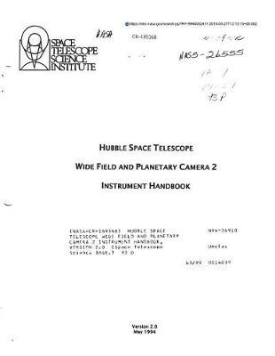 Hubble Space Telescope Wide Field and Planetary Camera 2 Instrument Handbook, Version 2.0
