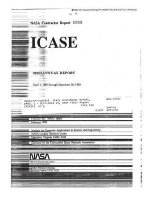 Icase Semiannual Report, April 1 - September 30, 1989