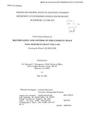 Identification and Control of Structures in Space