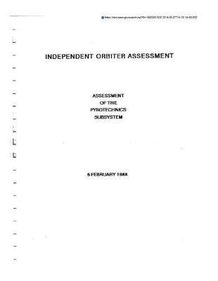 Independent Orbiter Assessment (Ioa): Assessment of the Pyrotechnics Subsystem