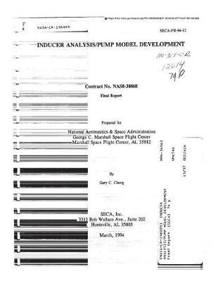 Inducer Analysis/Pump Model Development