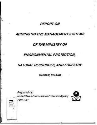 Report on Administrative Management Systems of the Ministry of Environmental Protection