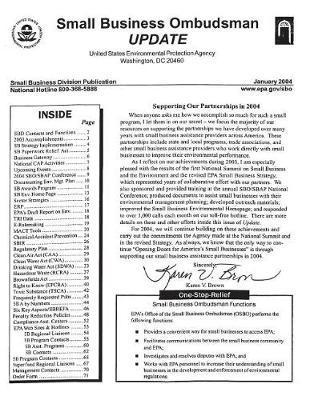 Small Business Ombudsman: Update