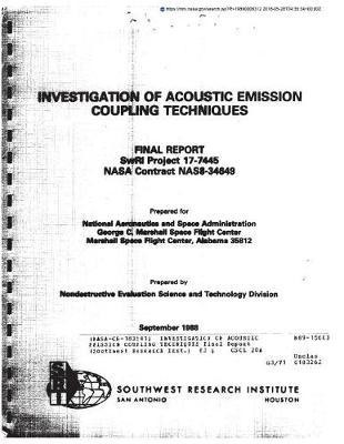 Investigation of Acoustic Emission Coupling Techniques
