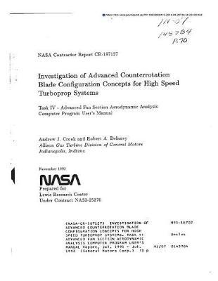 Investigation of Advanced Counterrotation Blade Configuration Concepts for High Speed Turboprop Systems. Task 4: Advanced Fan Section Aerodynamic Analysis Computer Program User's Manual