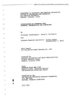 Investigation of Automated Task Learning, Decomposition and Scheduling
