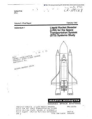 Liquid Rocket Booster (Lrb) for the Space Transportation System (Sts) Systems Study. Volume 2: Addendum 1