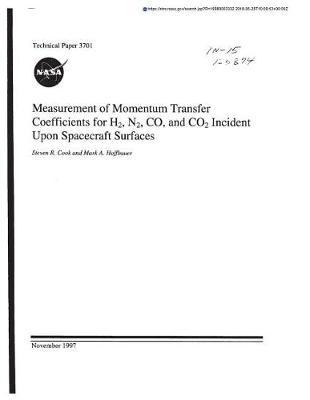 Measurement of Momentum Transfer Coefficients for H2, N2, Co, and Co2 Incident Upon Spacecraft Surfaces