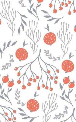 Passionfruit and Gray Botanic - Lined Notebook with Margins - 5x8: 101 Pages, 5 x 8, College Ruled, Journal, Soft Cover