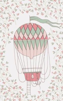 Pink Coral Hot Air Balloon & Basket - Lined Notebook with Margins - 5x8: 101 Pages, 5 x 8, College Ruled, Journal, Soft Cover