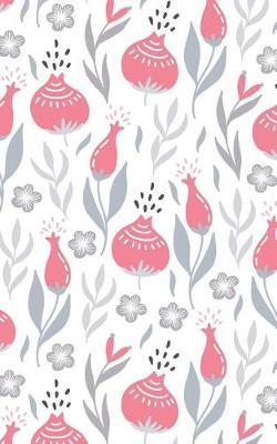 Pink Salmon and Gray Botanic - Lined Notebook with Margins - 5x8: 101 Pages, 5 X 8, College Ruled, Journal, Soft Cover