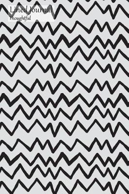 Lined Journal Thoughtful: Medium College Ruled Notebook with Heart Beat Pattern Cover