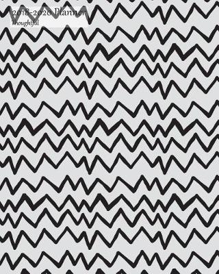 2018-2020 Planner Thoughtful: 3 Year 2018-2020 Monthly Calendar Organizer Appointment Book, Heart Beat Pattern Cover, Three Years 36 Months, 8x10