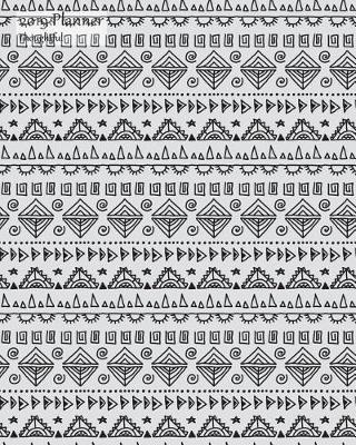2019 Planner Thoughtful: Weekly 2019 Calendar Organizer Appointment Book, Modern Tribal Wallpaper Cover, Monday to Sunday Schedule View, 8x10