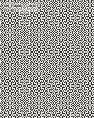 2018-2020 Planner Geometric: 3 Year 2018-2020 Monthly Calendar Organizer Appointment Book, Crazy Clover Cover, Three Years 36 Months, 8x10